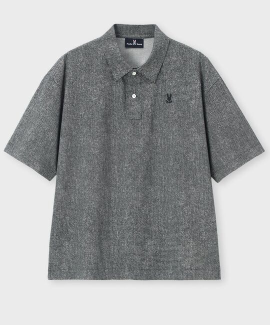 Dot Airメッシュメランジポロカラーシャツ