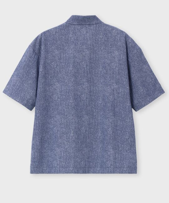 Dot Airメッシュメランジポロカラーシャツ