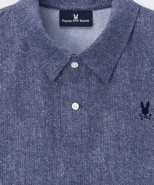 Dot Airメッシュメランジポロカラーシャツ