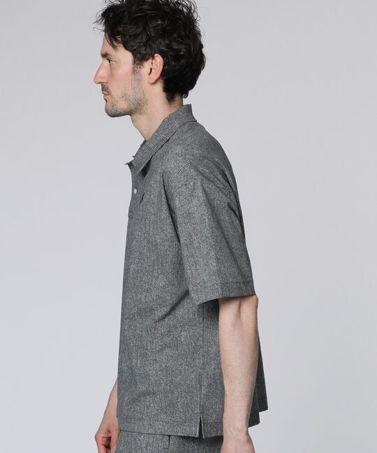 Dot Airメッシュメランジポロカラーシャツ
