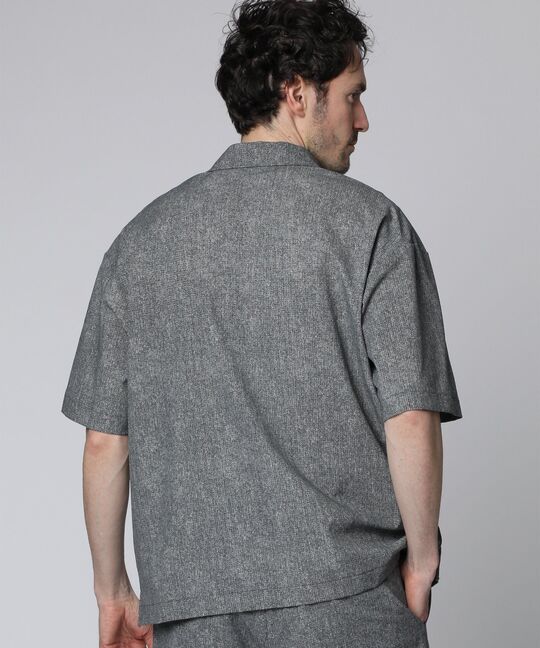 Dot Airメッシュメランジポロカラーシャツ