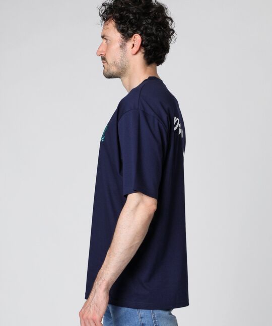 バックフォントロゴ シルケットスムース Tシャツ