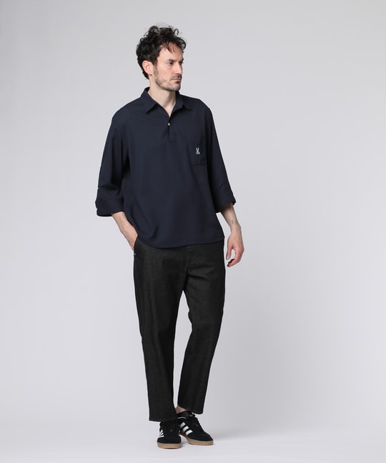 Lee × Psycho Bunny FLeeasy Narrow ブラックデニム