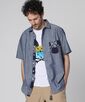 バンダナデザインポケット ダンガリーシャツ