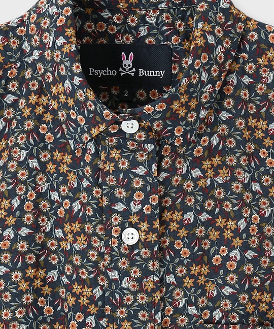 [WOMEN][LIBERTY] フラワープリント シャツワンピース