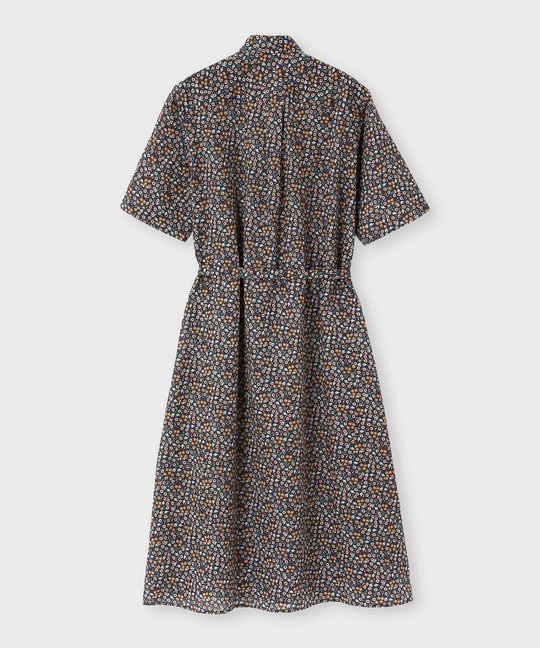 [WOMEN][LIBERTY] フラワープリント シャツワンピース