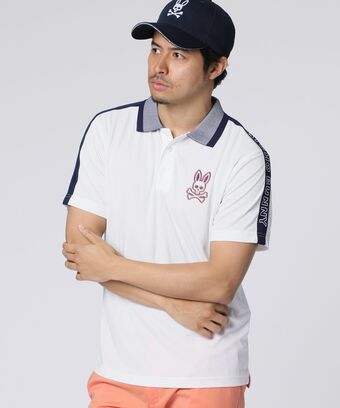 [GOLF] 3Dカラーロゴ ショルダーライン 　ポロシャツ