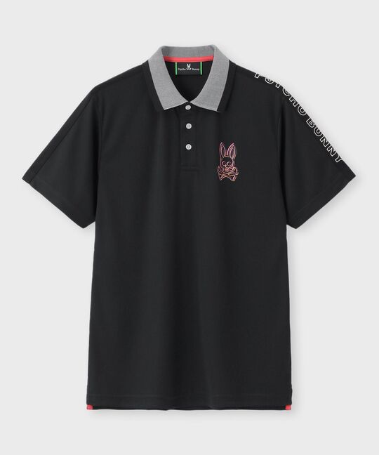 [GOLF] 3Dカラーロゴ ショルダーライン ポロシャツ