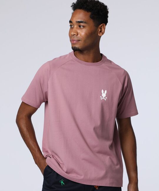 ラバーバックロゴラグランスリーブTシャツ