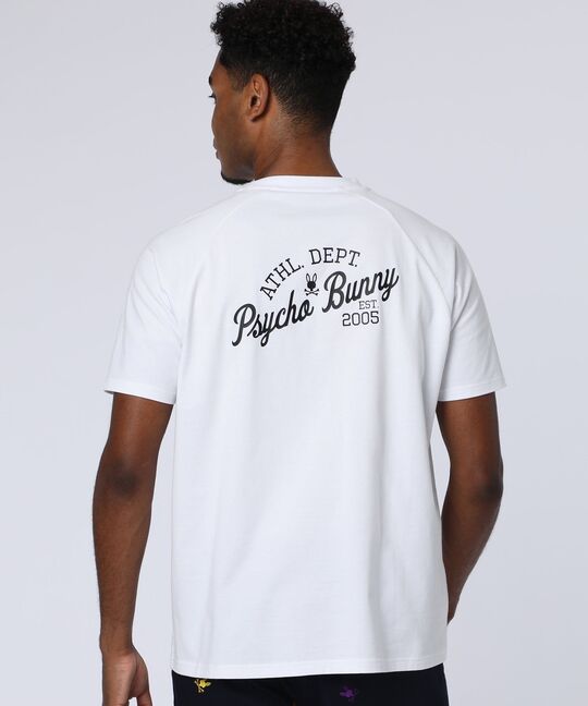 ラバーバックロゴラグランスリーブTシャツ