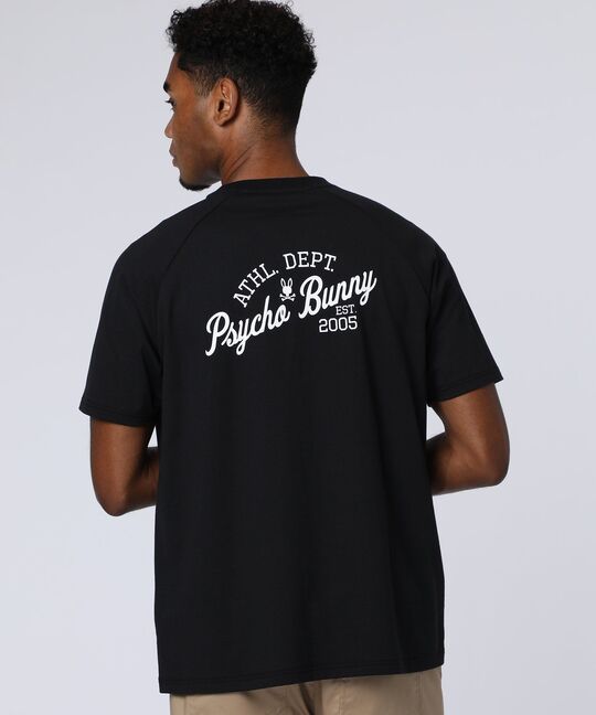 ラバーバックロゴラグランスリーブTシャツ