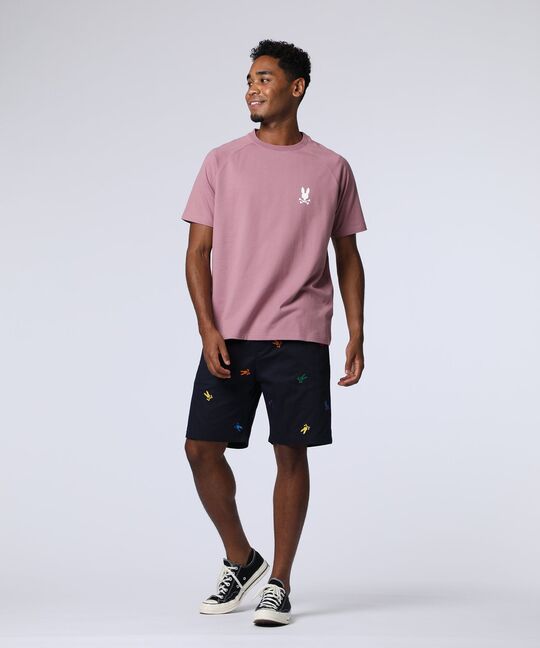 ラバーバックロゴラグランスリーブTシャツ