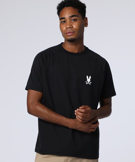 ラバーバックロゴラグランスリーブTシャツ