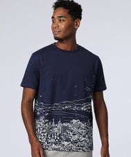 フリーハンドハーバーグラフィックＴシャツ