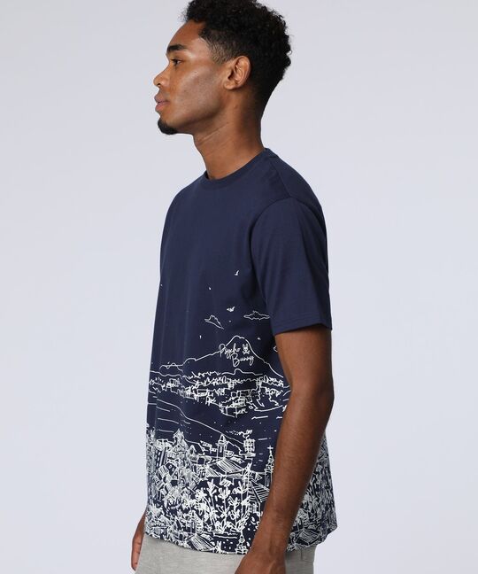 フリーハンドハーバーグラフィックＴシャツ