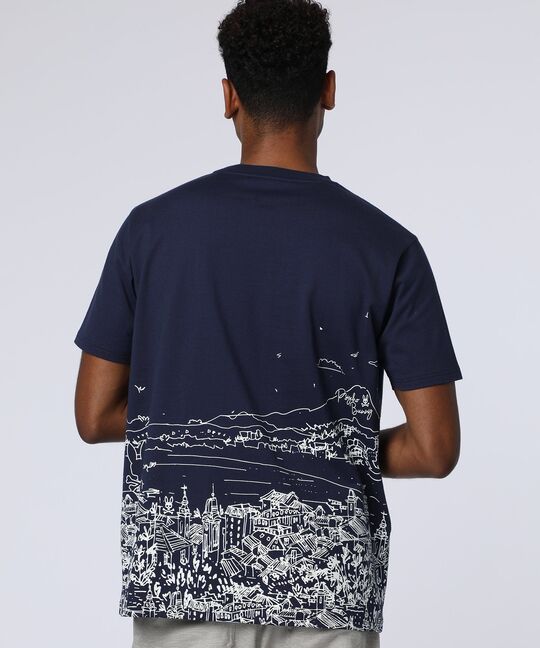 フリーハンドハーバーグラフィックＴシャツ