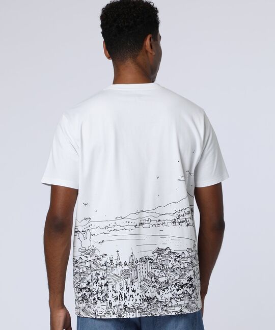 フリーハンドハーバーグラフィックＴシャツ