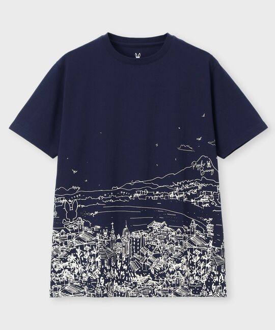 フリーハンドハーバーグラフィックＴシャツ