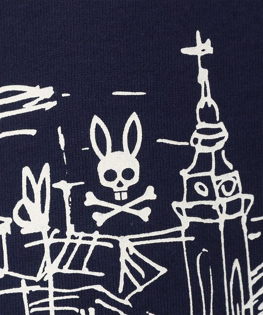 フリーハンドハーバーグラフィックＴシャツ