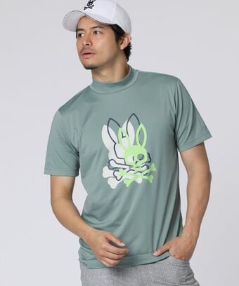 [GOLF]3レイヤーバニー モックネックTシャツ