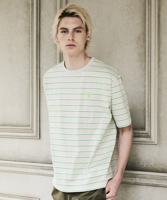 リラックスフィット ボーダーTシャツ