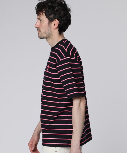 リラックスフィット ボーダーTシャツ