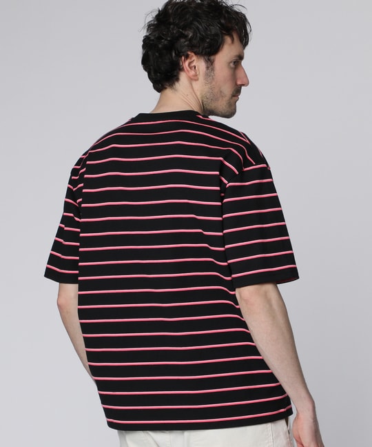 リラックスフィット ボーダーTシャツ