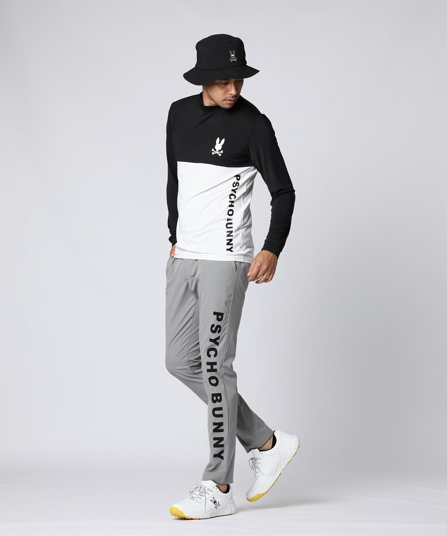 EC限定]切り替え モックネックロングスリーブTシャツ｜Psycho