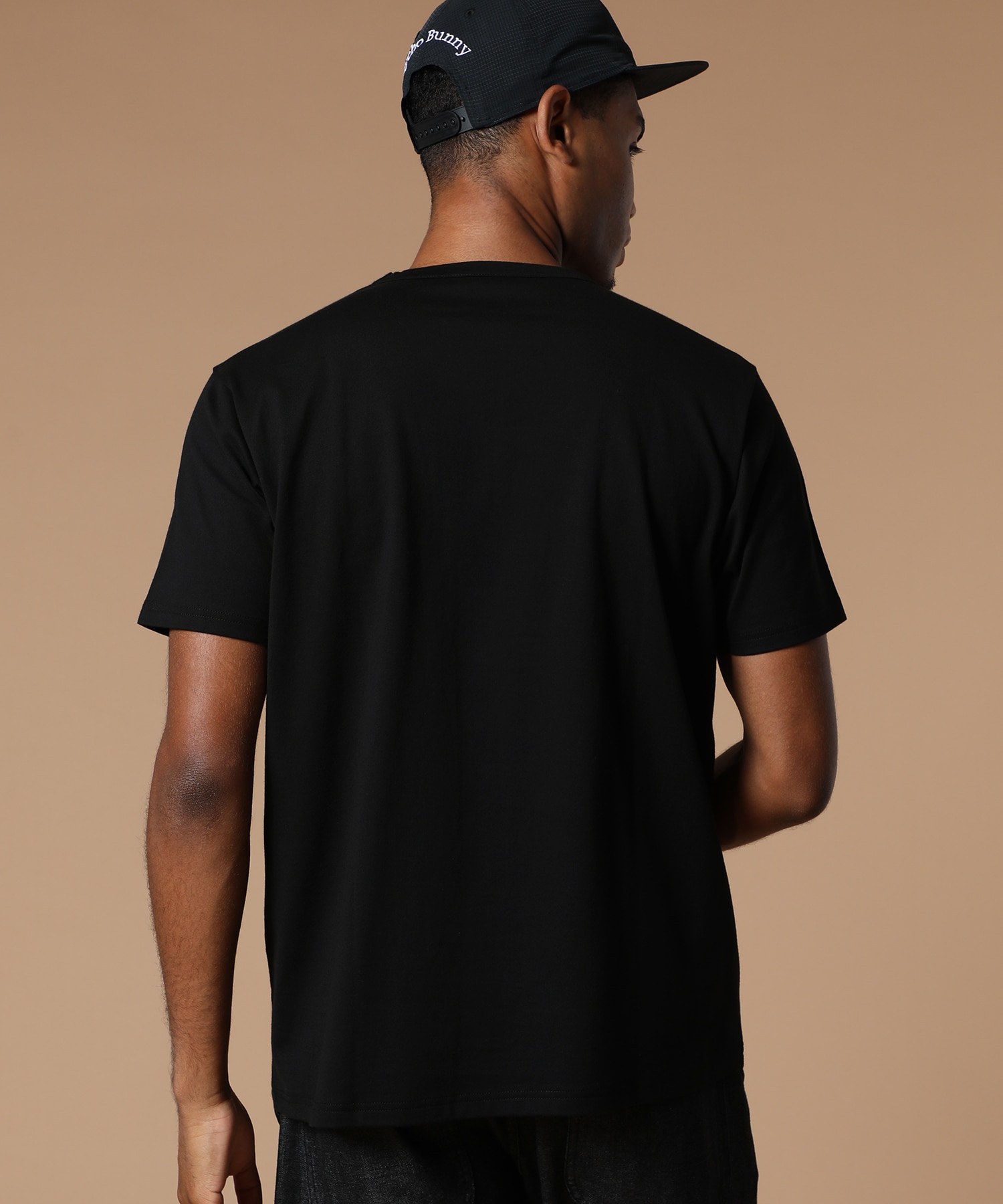 新品、タグ付き Psycho Bunny ブラックシャツ GF451E サイズL NEWポケットバニー シルケットスムース ロングスリーブTシャツ