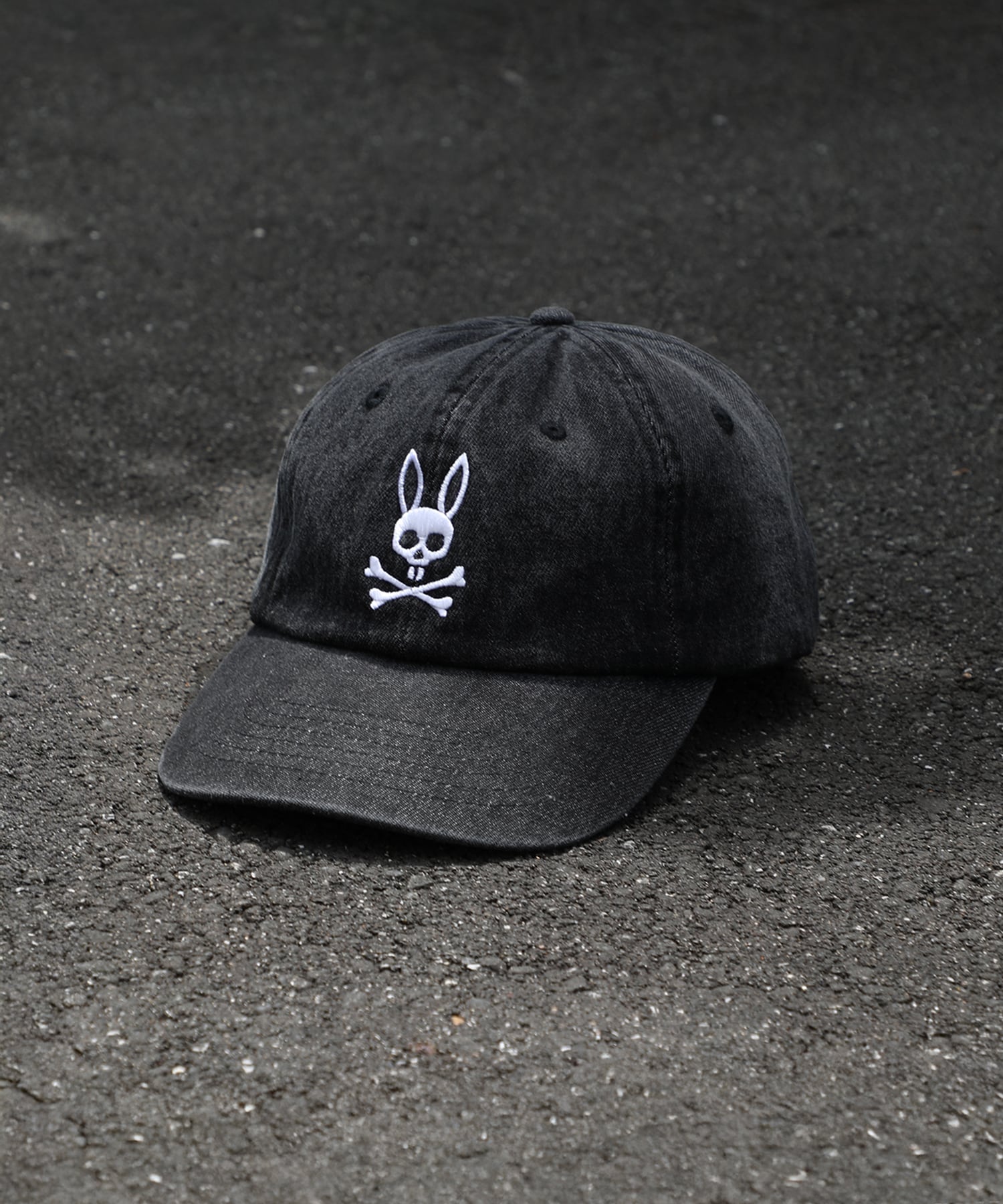 PSYCHO BUNNY サイコバニー ネイビーキャップ ロゴ 美品 Psycho Bunny｜サイコバニーのキャップ（ブルー・ネイビー/青色