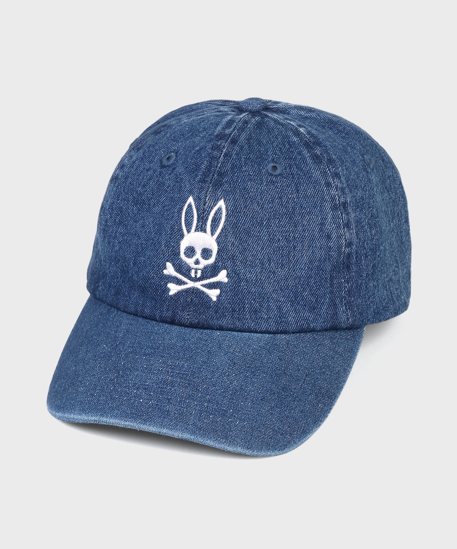 PSYCHO BUNNY サイコバニー ネイビーキャップ ロゴ 美品 ベーシックロゴデニムキャップ｜Psycho Bunny｜サイコバニー