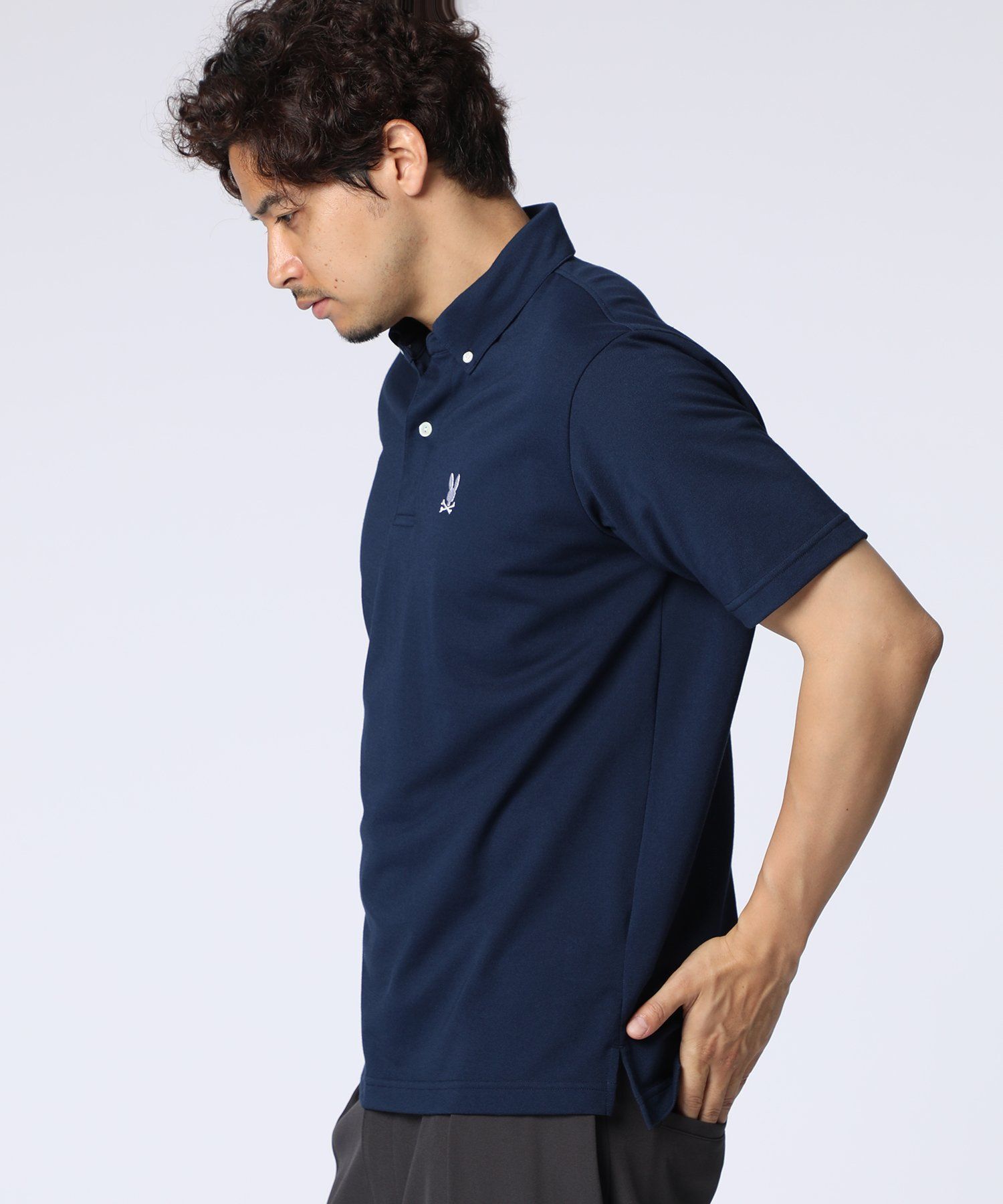 しゃちほこ WEB限定]鹿の子ボタンダウン ポロシャツ｜Psycho Bunny｜サイコバニー