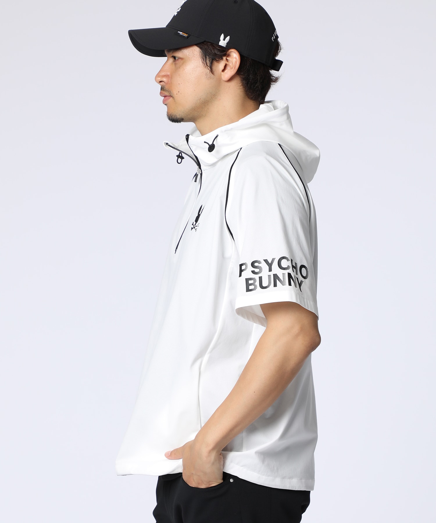 【トリコロール】即完売 Psycho Bunny サイコバニー 半袖 パーカー トリコロール】即完売 Psycho Bunny サイコバニー 半袖 パーカー
