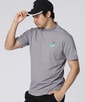 [GOLF]フラッグバニーロゴ メランジモックネックTシャツ