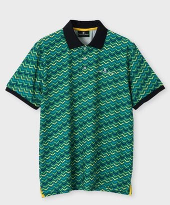 [GOLF] ストレッチ モノグラム　 ポロシャツ