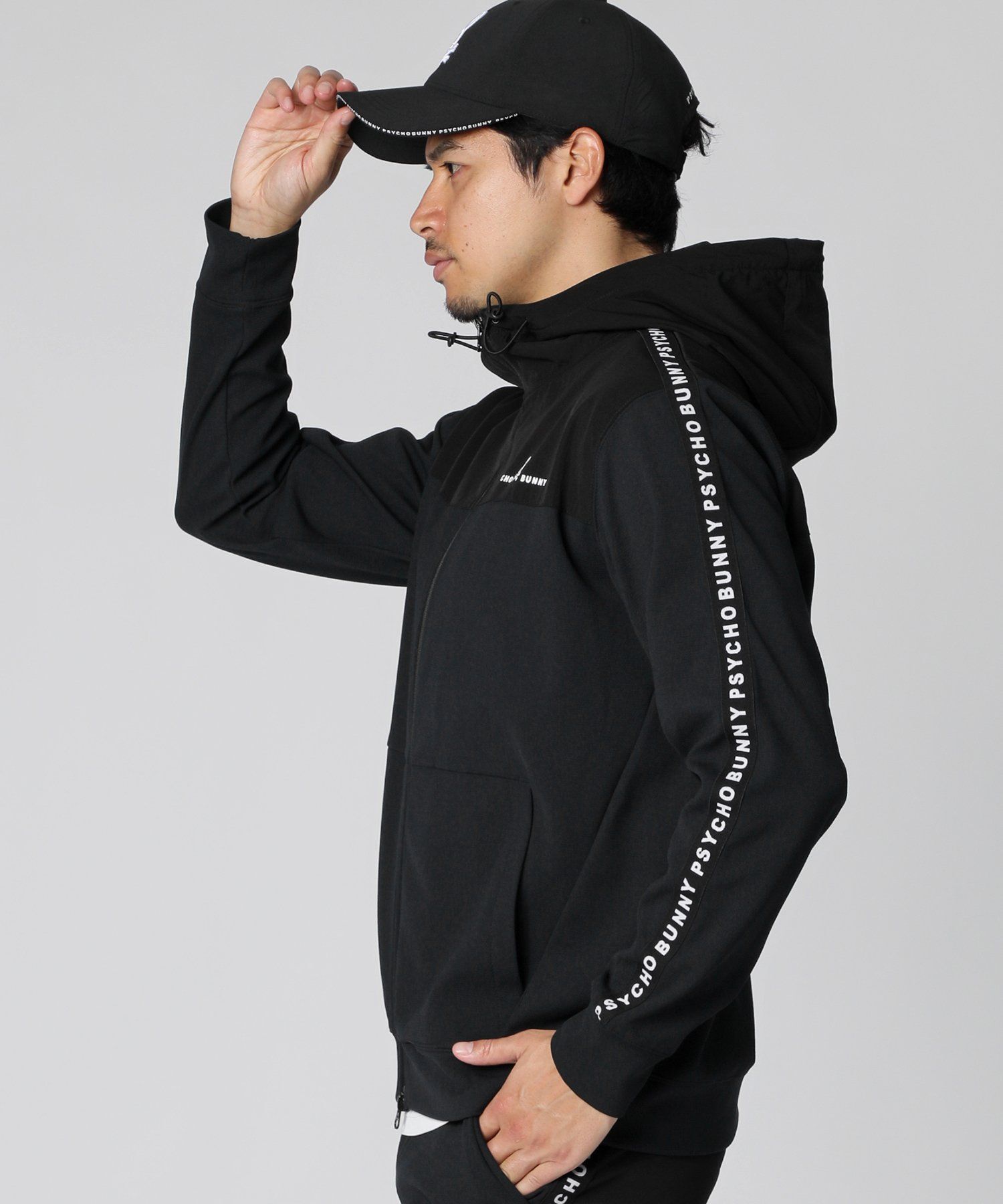 Mens Black Desert 1/4 Mock Zip | Psycho Bunny