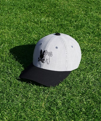 [GOLF]サッカーストライプ 2TONEシルエットロゴ 　キャップ