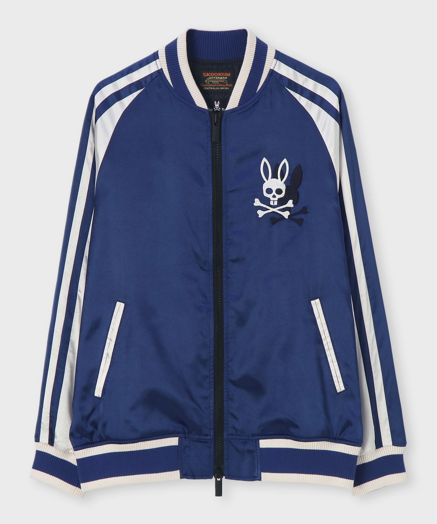 EC限定]SKOOKUM × PsychoBunny バニーロゴ スカジャン｜Psycho