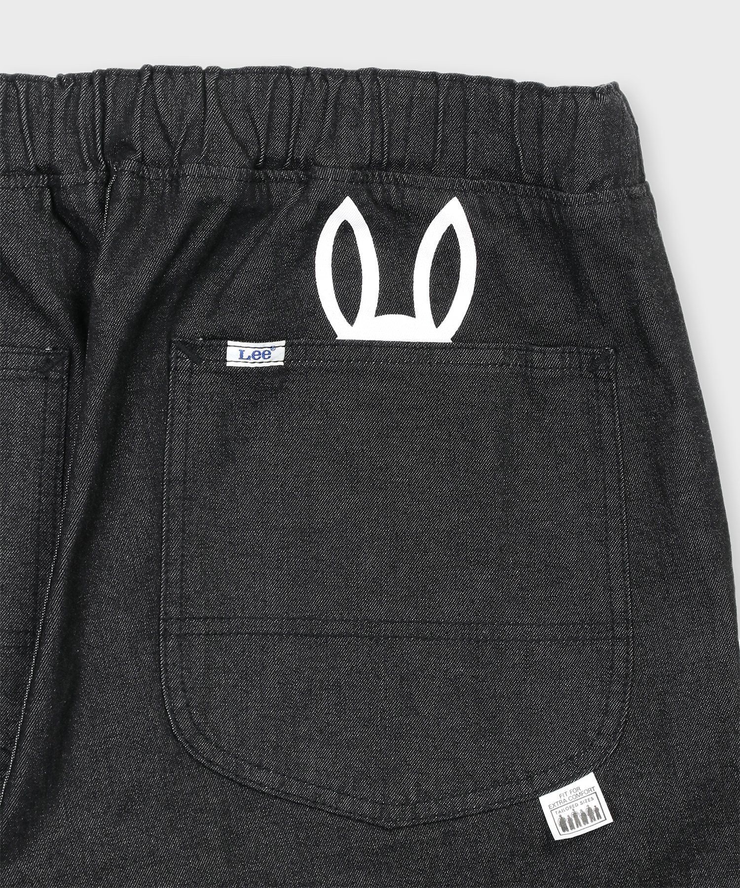 サイコバニーLee ブラックデニムパンツ FREEサイズ Lee × Psycho Bunny FLeeasy Narrow ブラックデニム｜Psycho