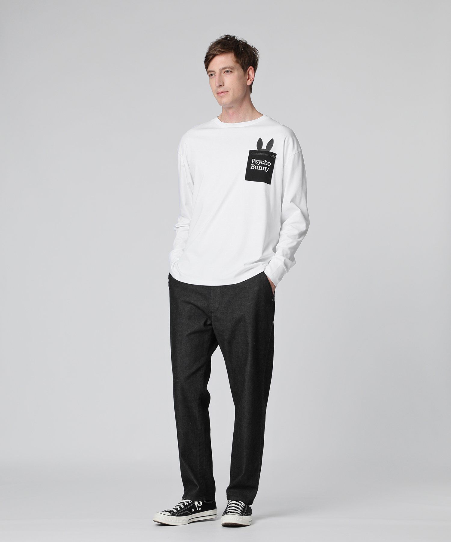 Lee × Psycho Bunny FLeeasy Narrow ブラックデニム｜Psycho