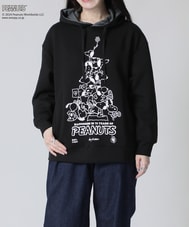 [WOMEN]PEANUTS × Psycho Bunnyコラボ 75thデザイン パーカ 