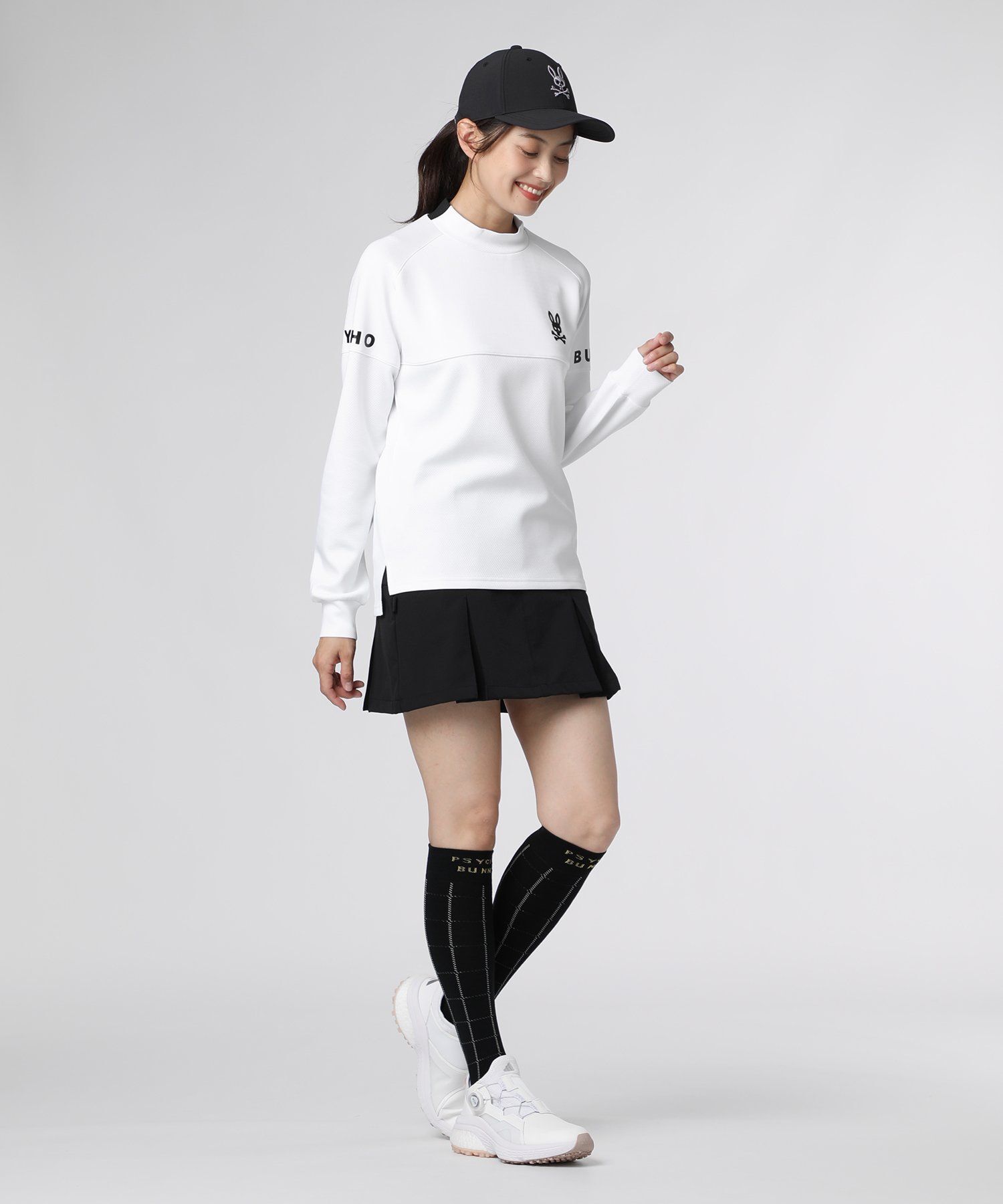 GOLF] [WOMEN]ポリエステル 長袖ラグランモックネック｜Psycho