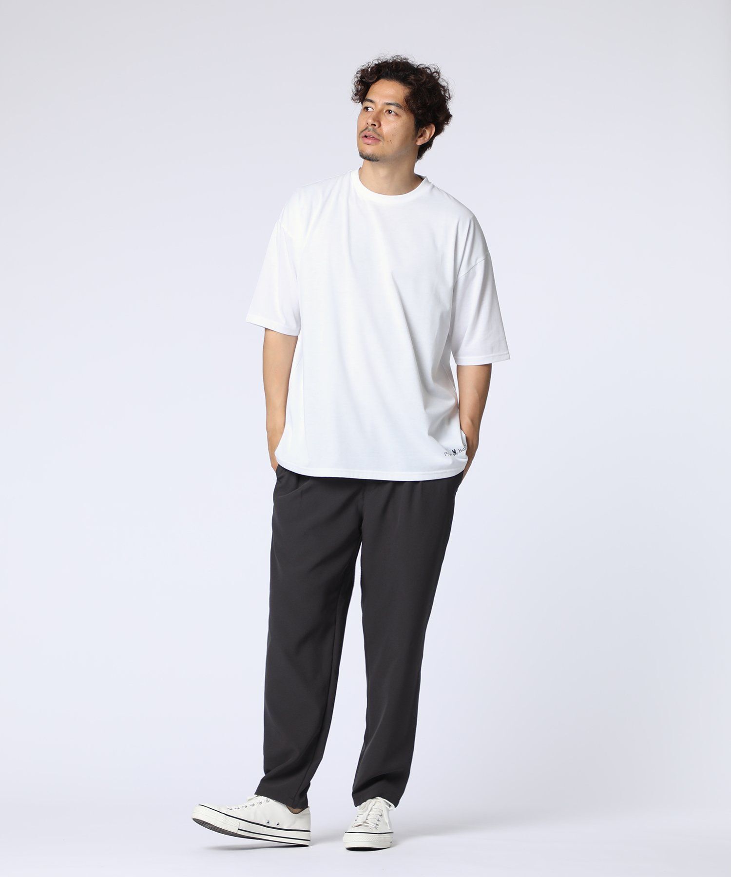 WEB限定]ワンポイントロゴ ビッグシルエットTシャツ｜Psycho Bunny