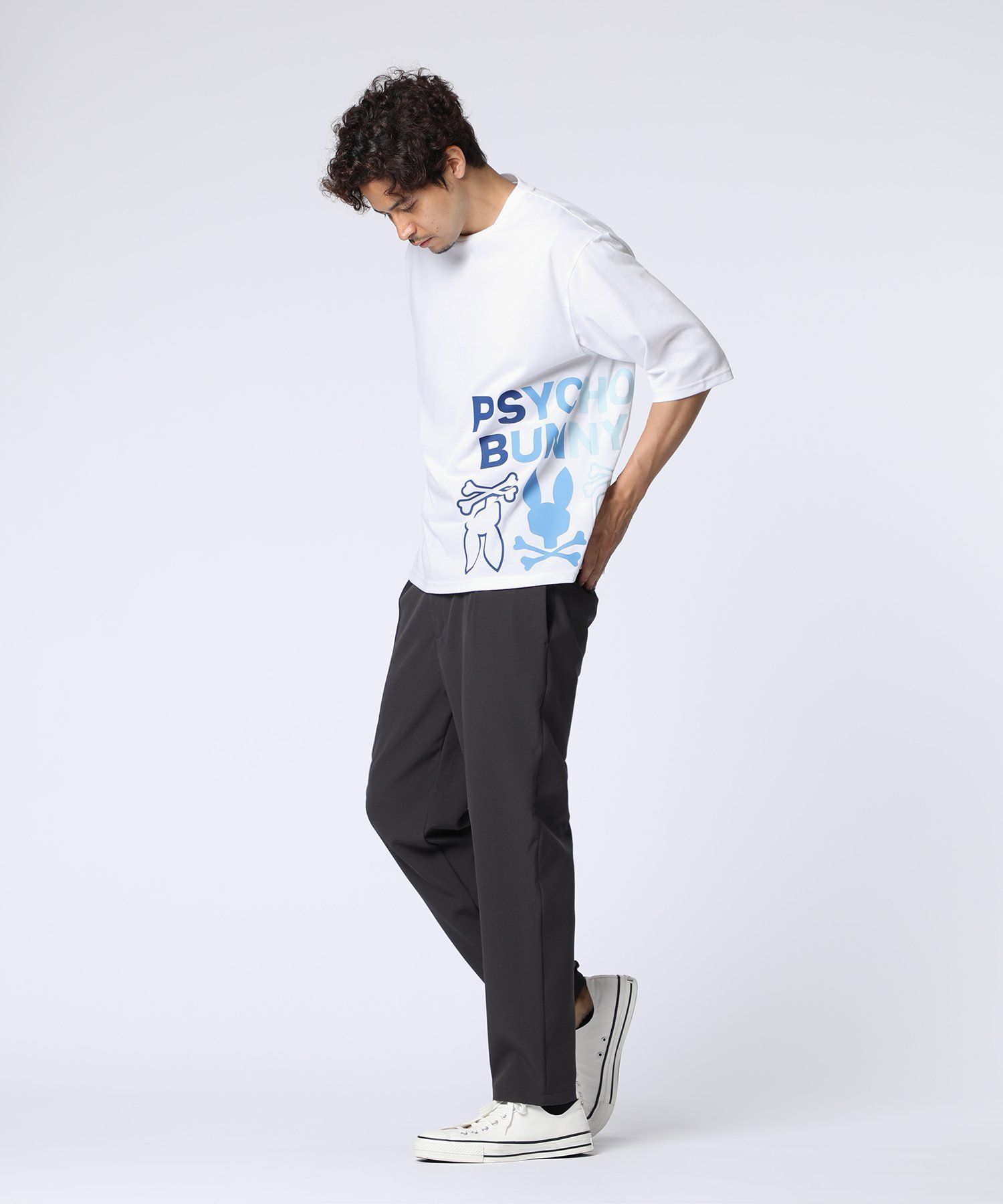 WEB限定]グラデーションサイドロゴ ビッグシルエットTシャツ｜Psycho