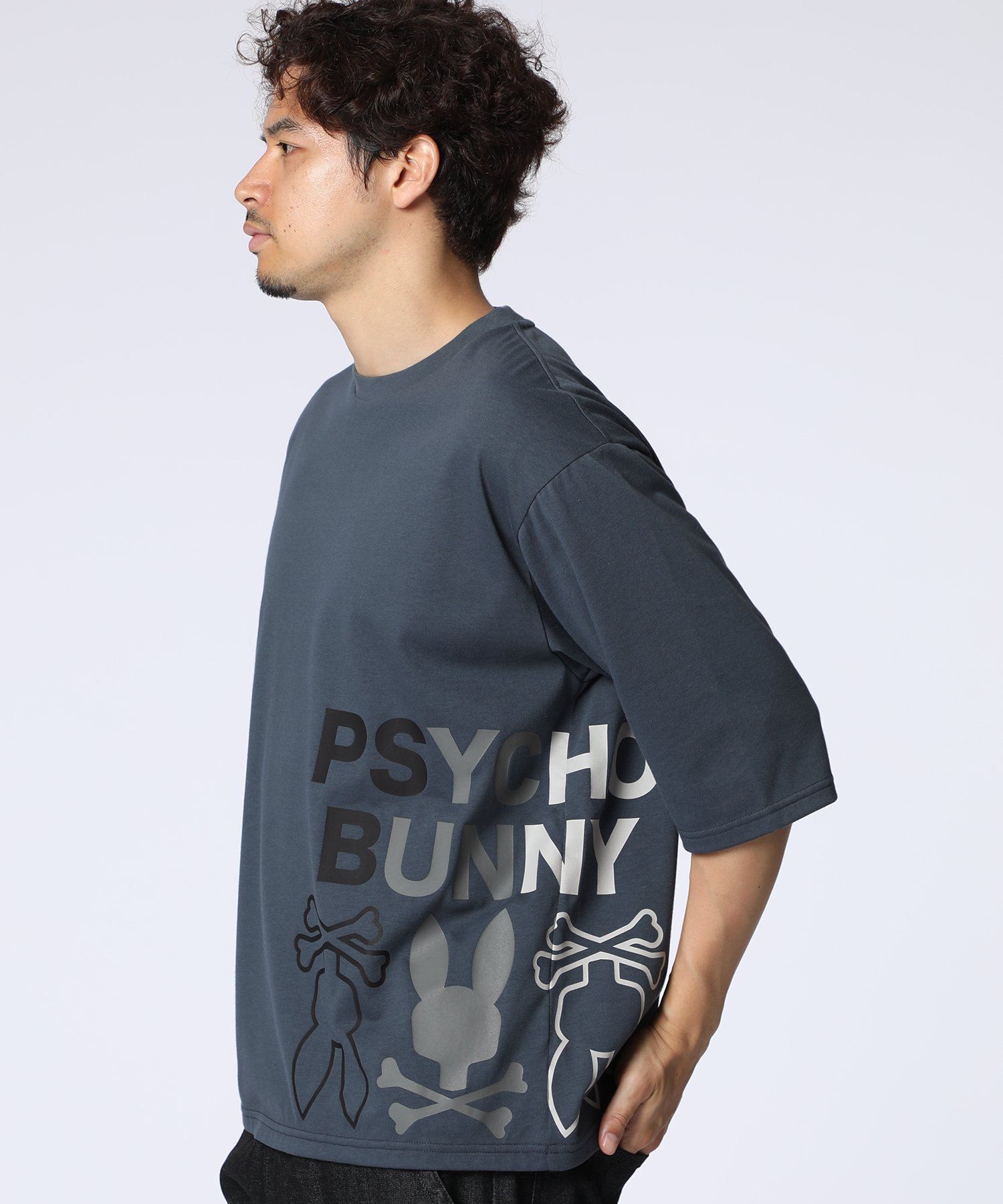 WEB限定]グラデーションサイドロゴ ビッグシルエットTシャツ｜Psycho
