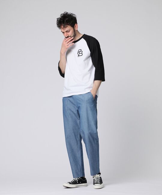 ラグランスリーブ 7分袖Tシャツ
