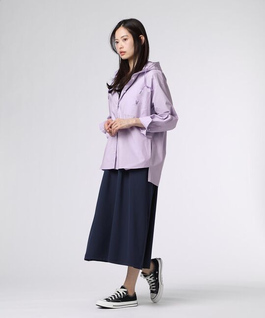 [WOMEN]フーディ シャツ