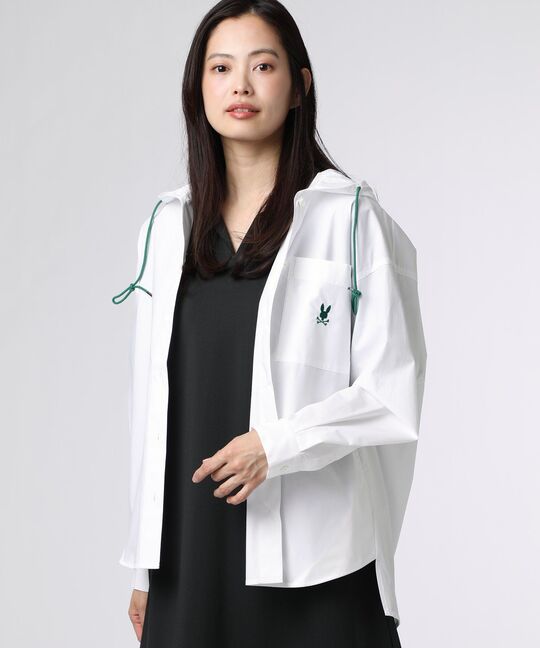 [WOMEN]フーディ シャツ