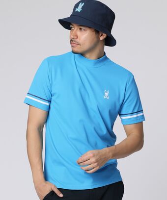 [GOLF]スリーブライン　 モックネックTシャツ