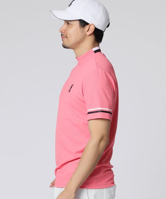 [GOLF]スリーブライン モックネックTシャツ